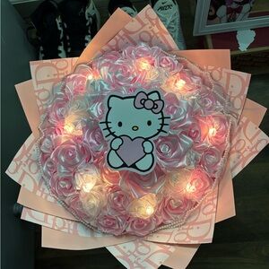 Hello Kitty Pink LED Floral Arrangement